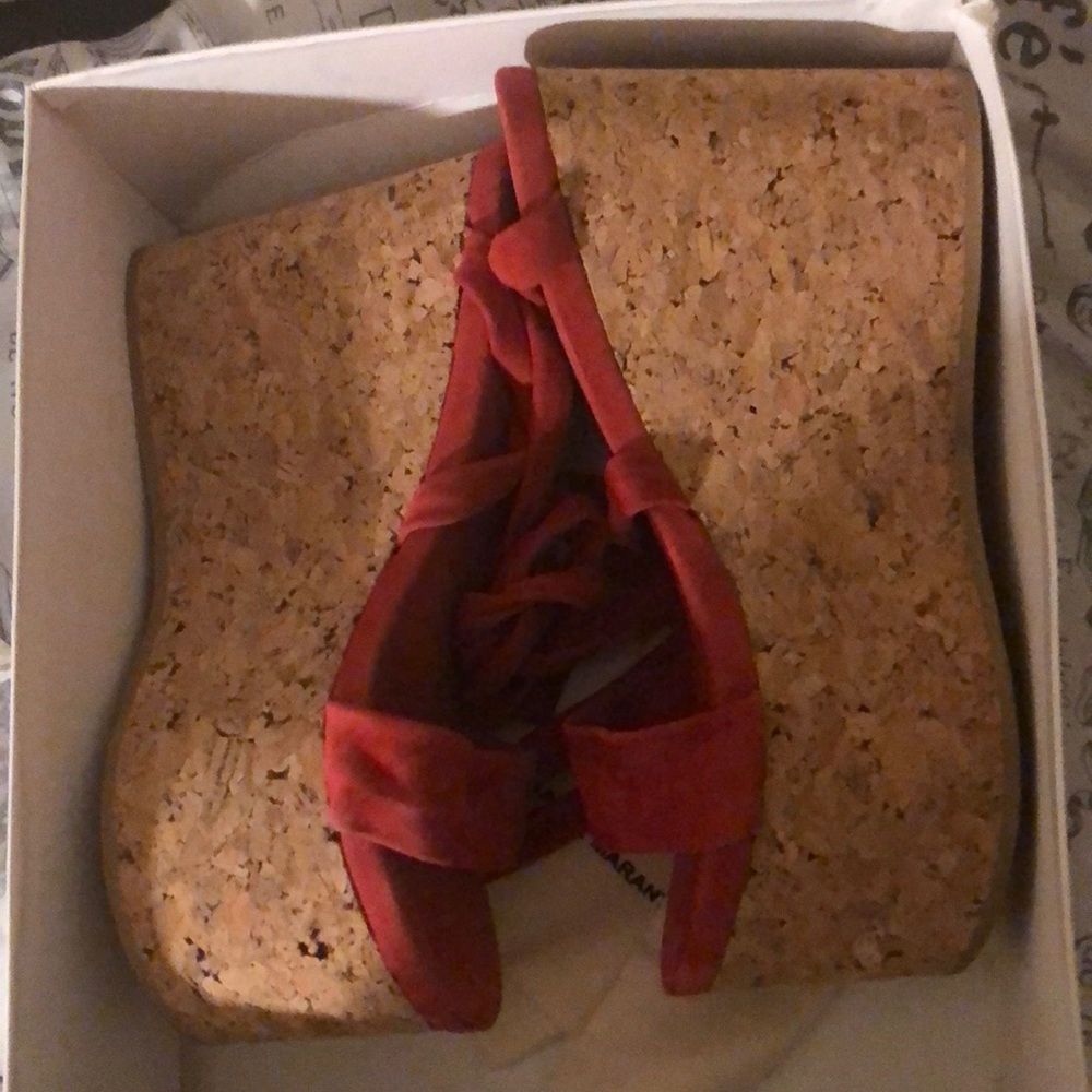 Isabel Marant cork sandals.
